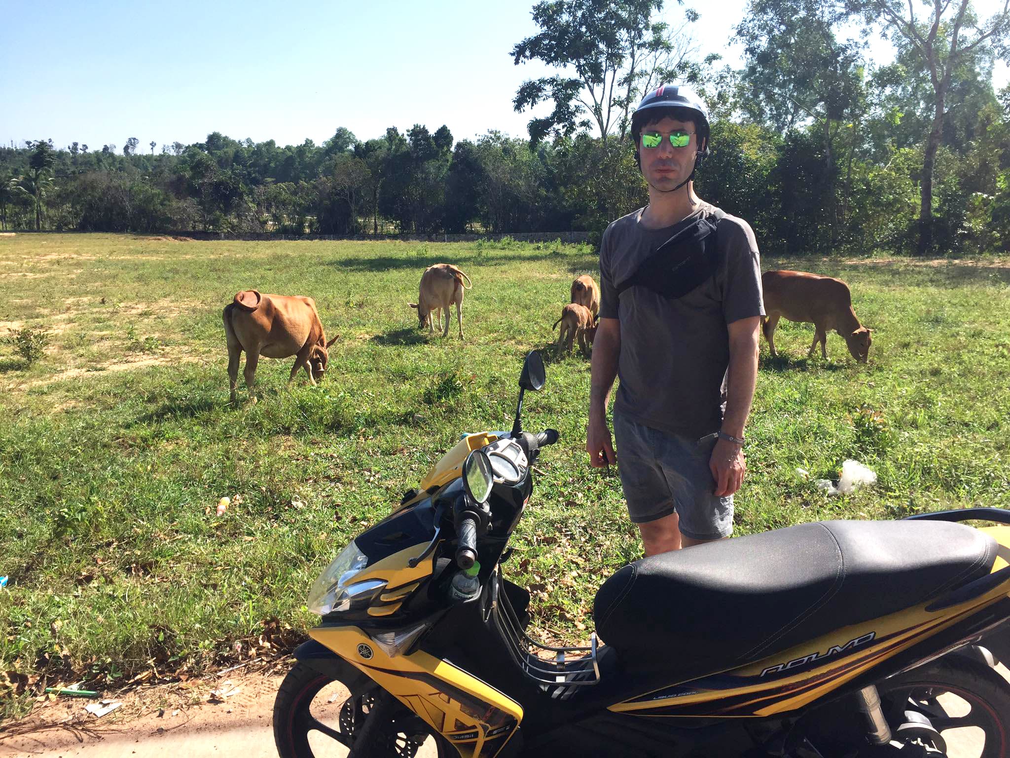 Biking across Phu Quoc