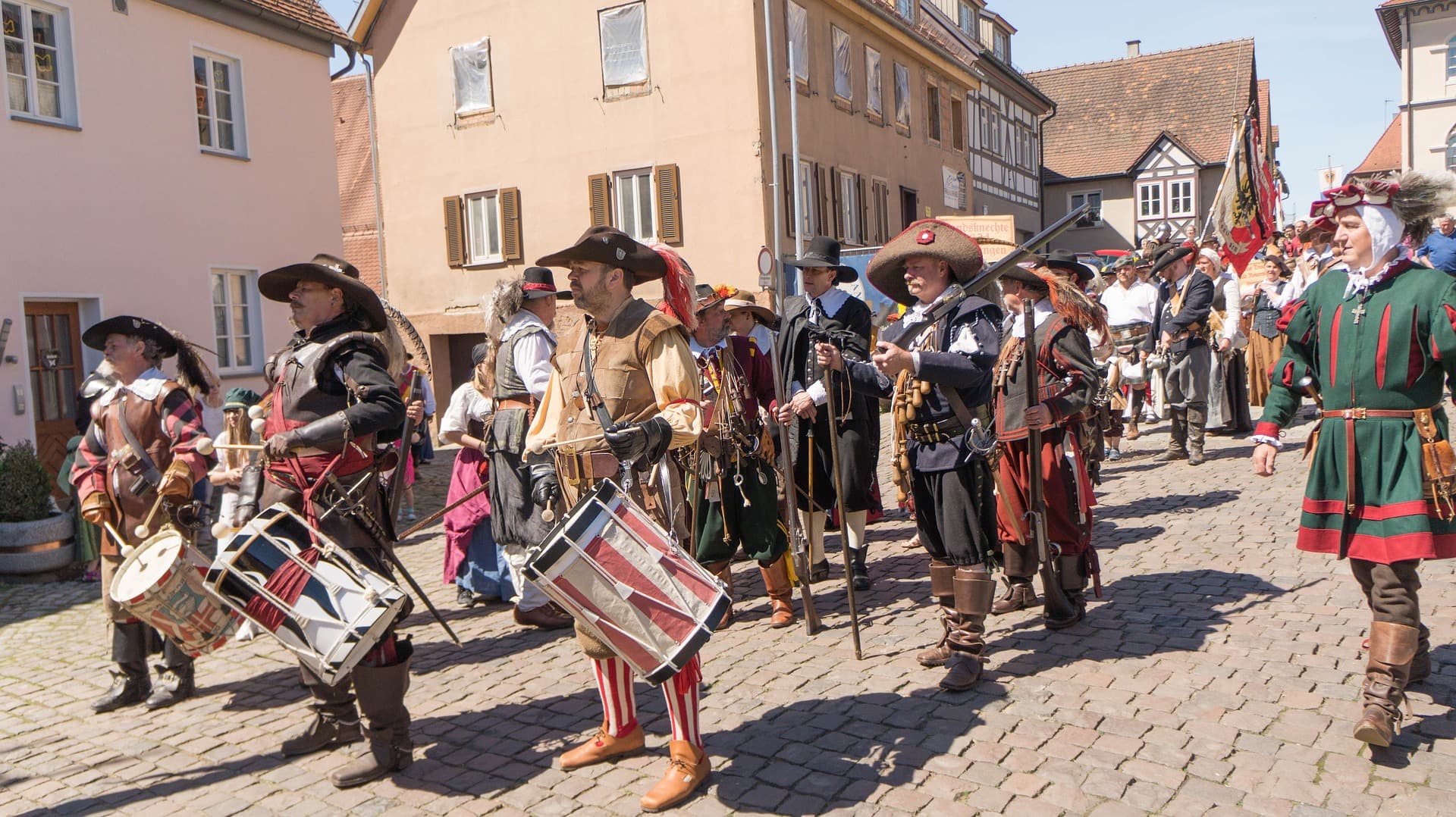 Drummers at a German festival