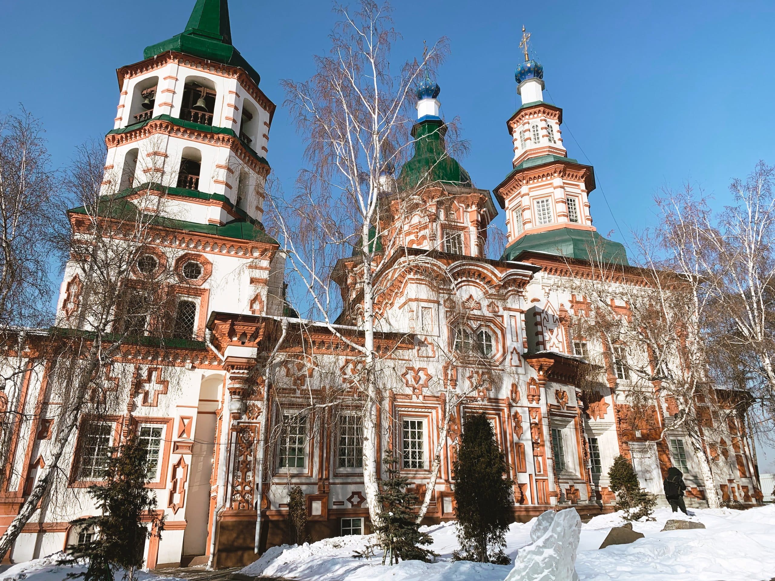 Exterior of Raising of the Cross Church in Siberia