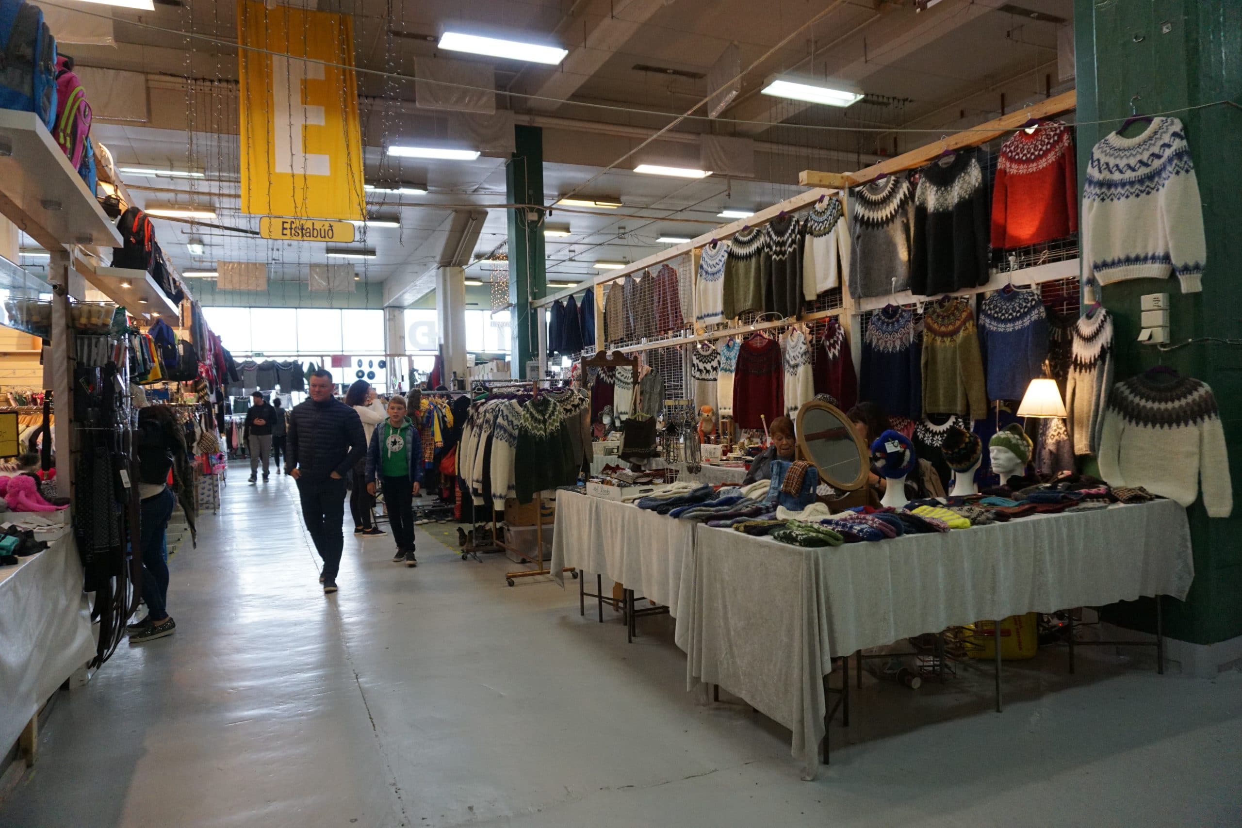 The indoor flea market in Rejkyayvik town