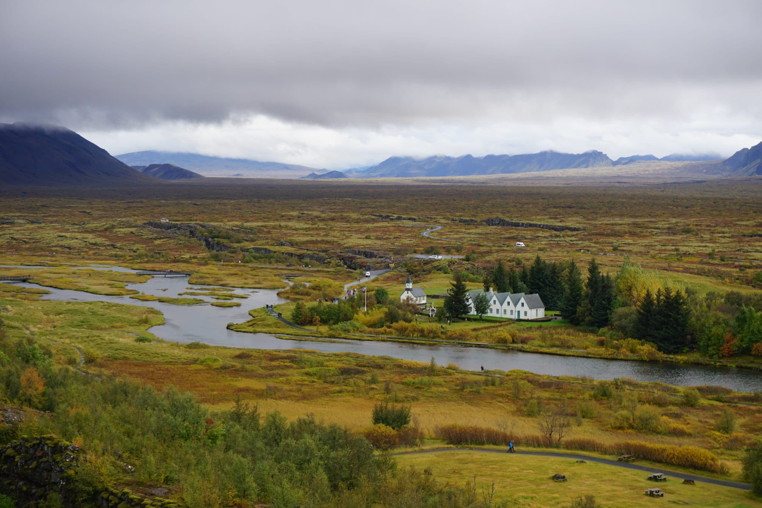 The view from Pingvellir National Park