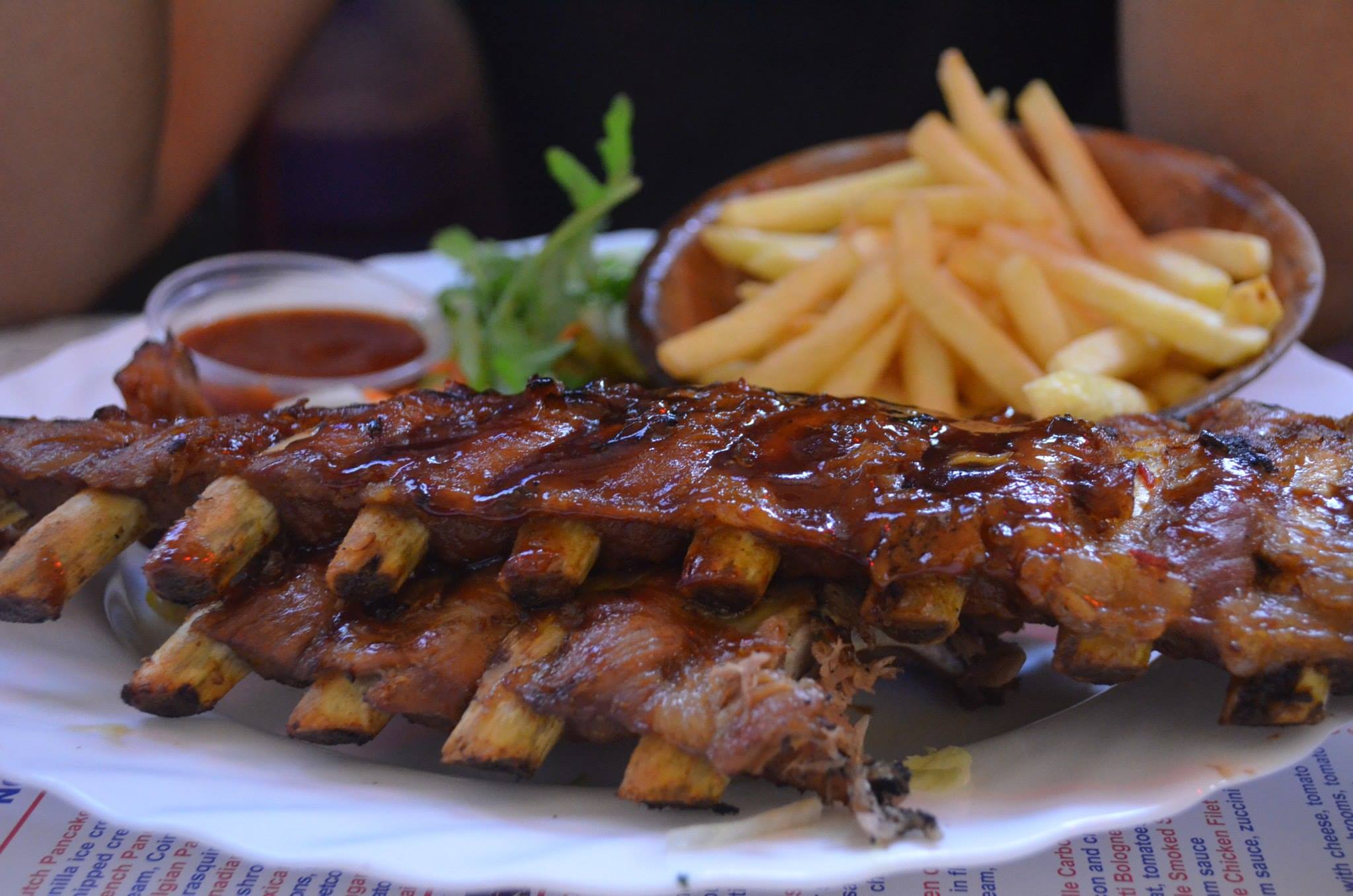 All you can eat spare ribs at Satellite Sportscafé, Amsterdam