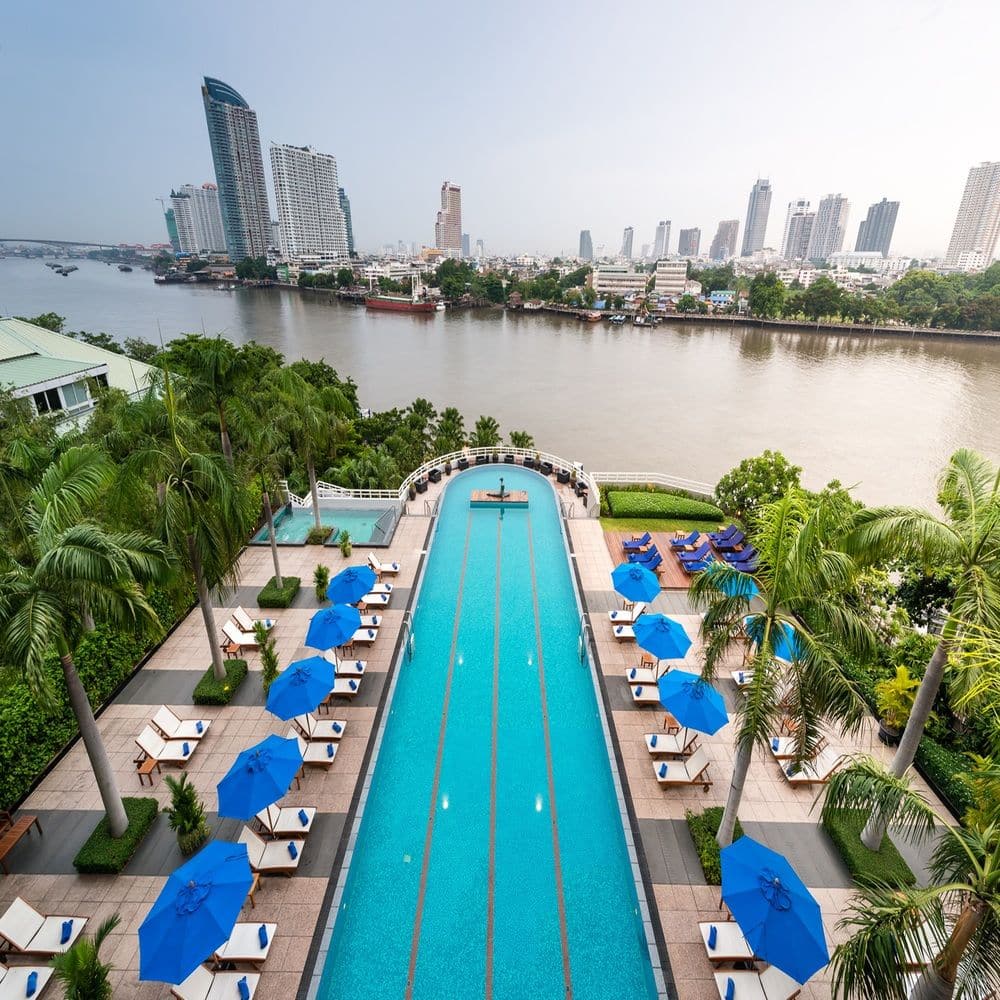 The pool at Chatrium Hotel Riverside Bangkok