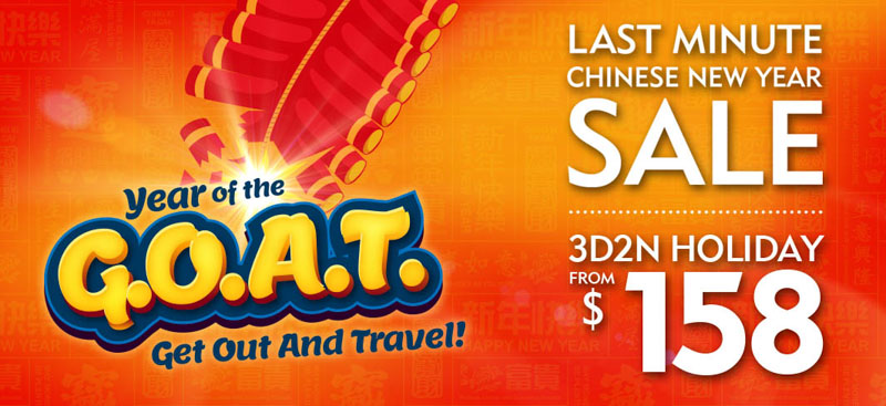 Chinese New Year Last Minute Travel Sale