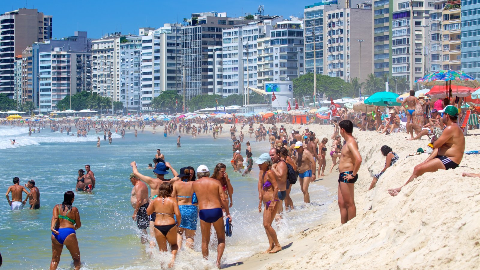 Copacabana beach in Rio de Janeiro