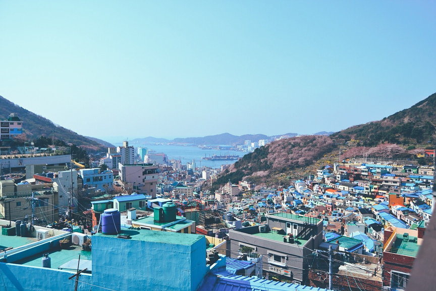 Top view of Gamcheon Culture Village, Busan