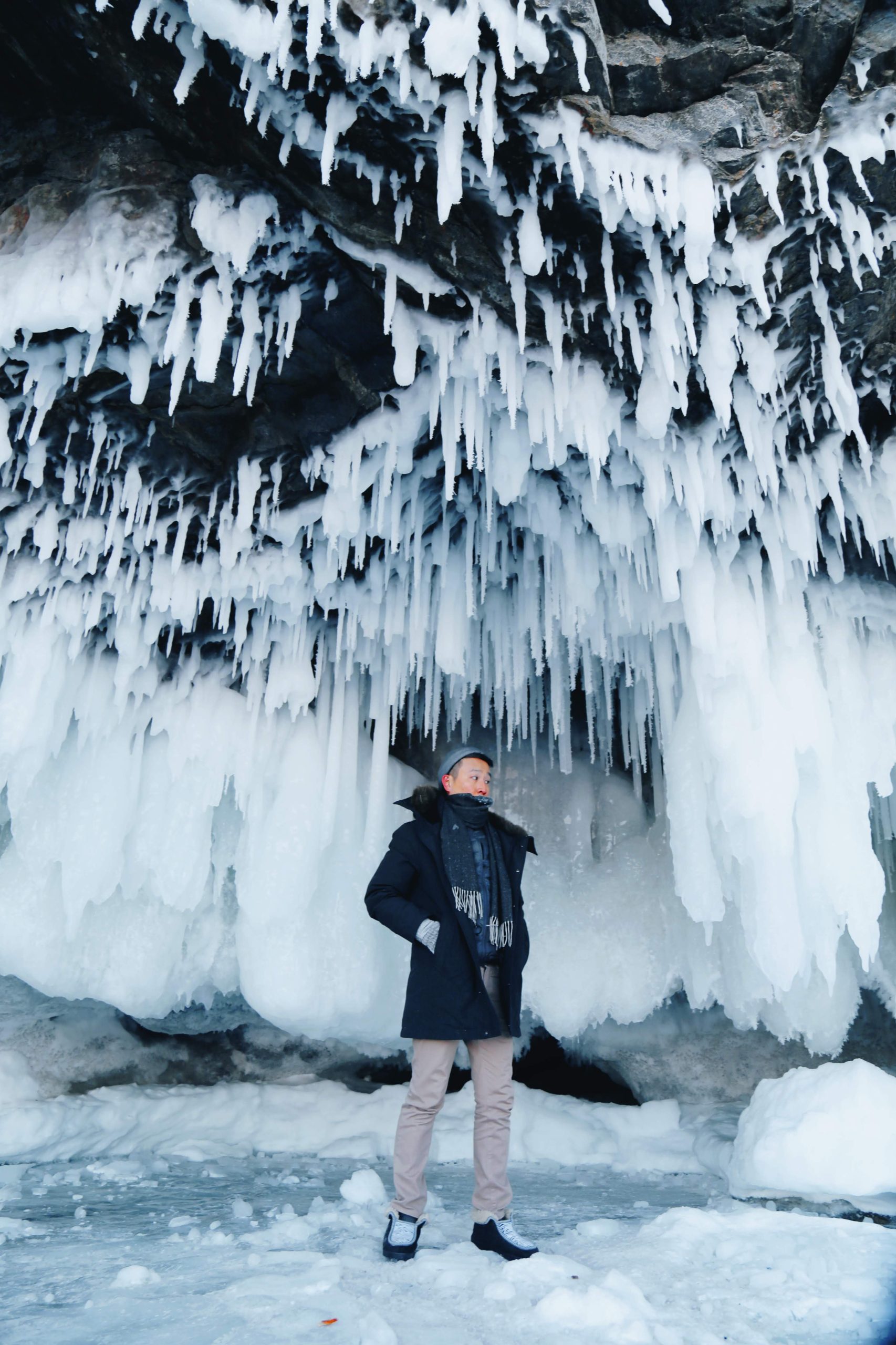 Snow formations in North Baikal