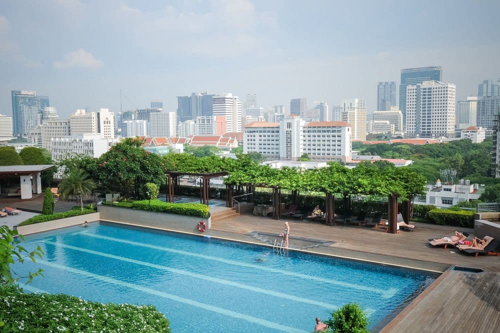 Poolside at Pathumwan Princess Hotel