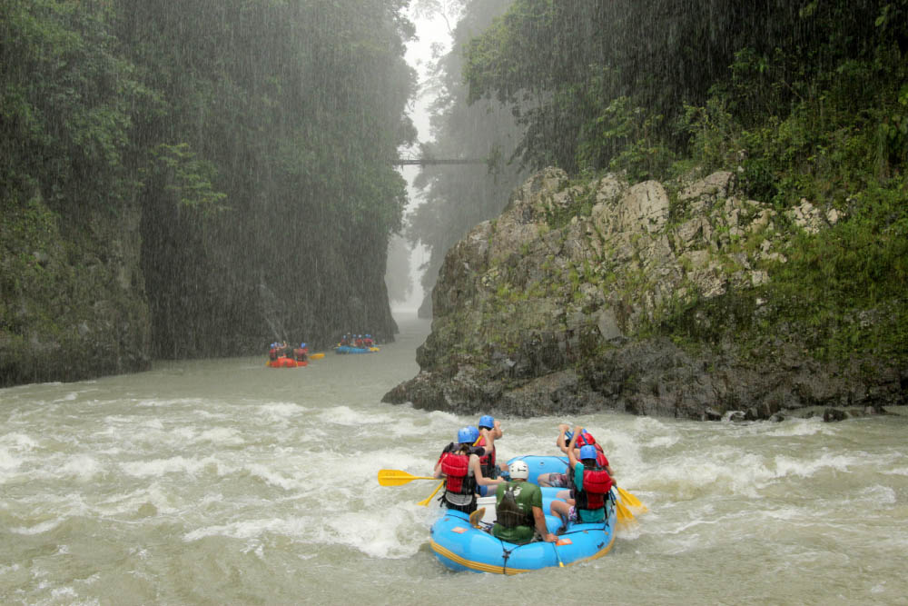 White-water rafting on Rio Pacuare, Costa Rica