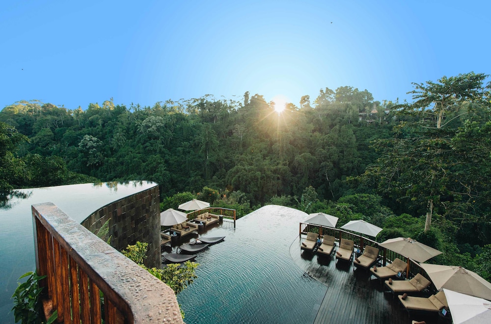 Outdoor area of Hanging Gardens of Bali