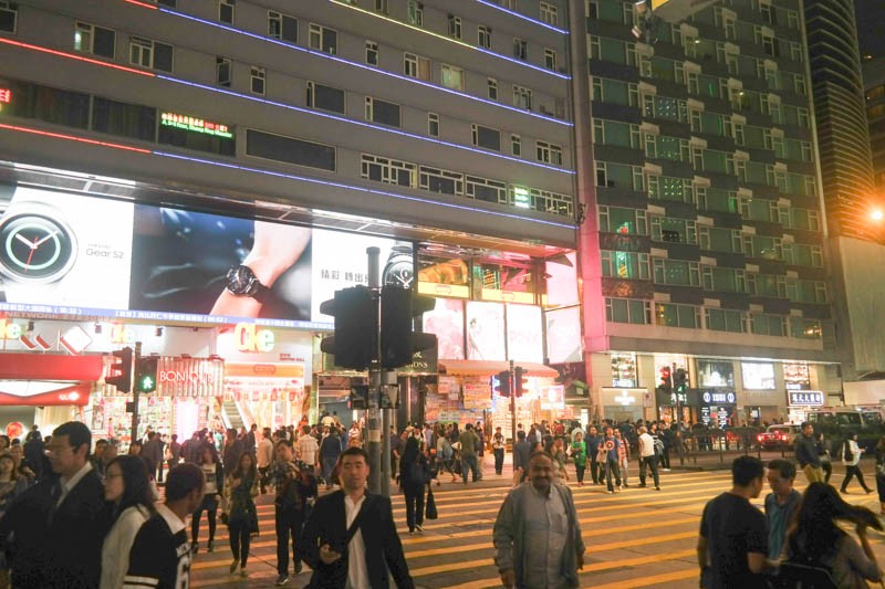 Crossing by Chung King Mansions