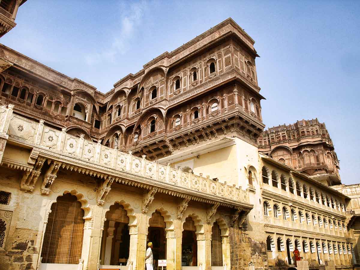 Inside the Mehrangarh Fort in Jodphur, India